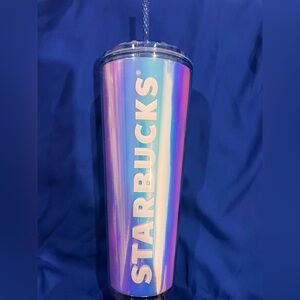 Starbucks ⭐ Iridescent Hologram Dome Venti 24 Fl Oz Cold Cup Summer 2023
